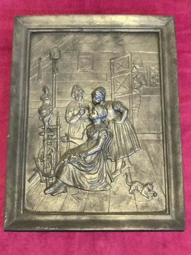 Zinn relief bild wandbild - zinn,