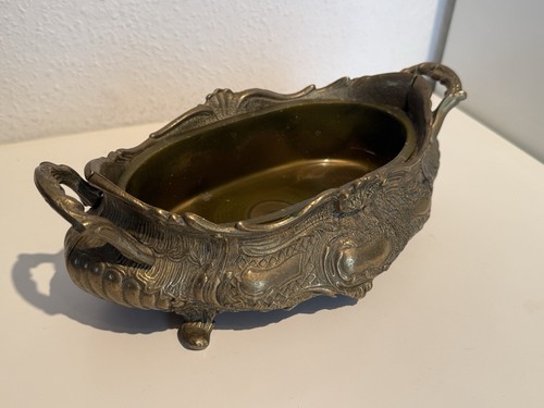 Vintage messing jardiniere - messing,