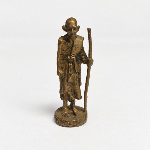 Alte metallfigur mönch - metallfigur,
