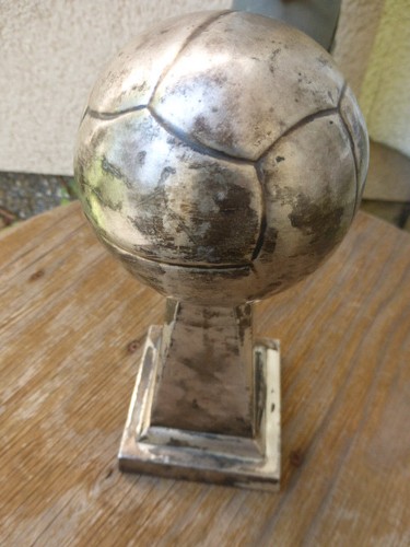 Alte versilberte fußball - alte,
