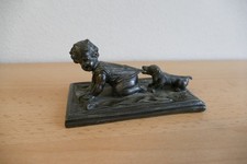 antike Skulptur um 1900 Zinn