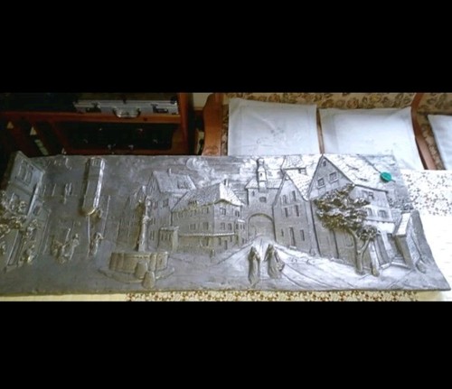 Zinn bild relief - zinn,