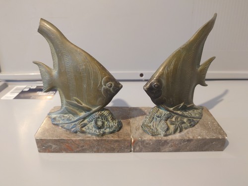 Art deco buchstützen paar - buchstützen,