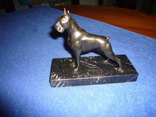 Metallfigur hund bulldogge auf - metallfigur,