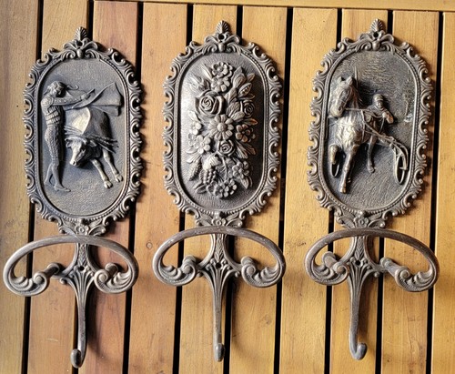 Vintage messing wandhaken - vintage,