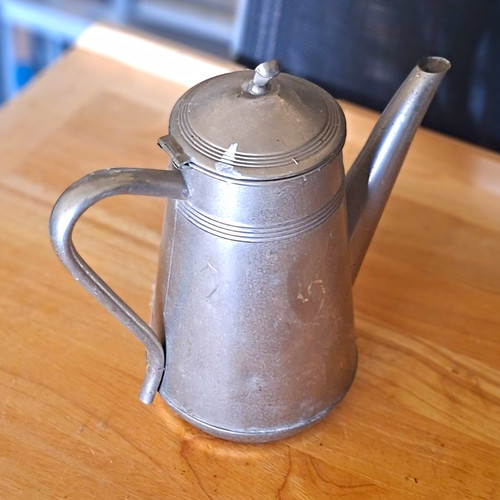 Antike metall kaffee teekanne - metall, kaffee-/teekanne