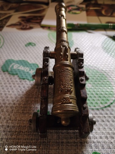 Messing kanone vintage - messing,