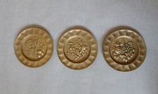 3 kleine Messing Wandteller