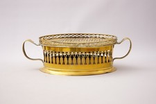 Stövchen Messing Antik oval