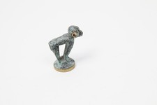 Kleine Affenfigur Messing