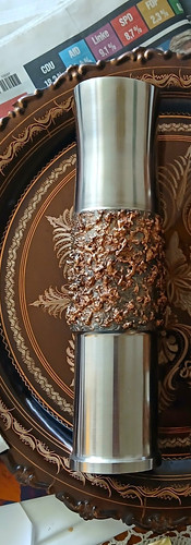 Brutalistische edelstahl vase - brutalistische, edelstahl-vase