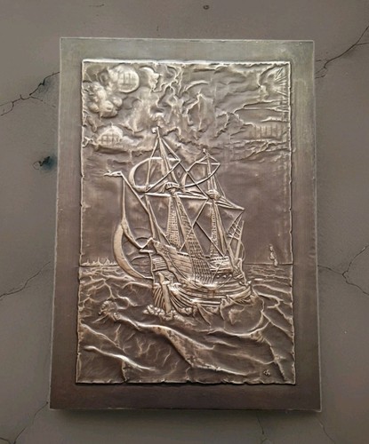 Wandbild relief segelschiff - wandbild,relief, segelschiff(