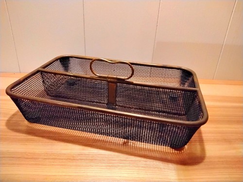 Antiker besteckkasten metall - besteckkasten,