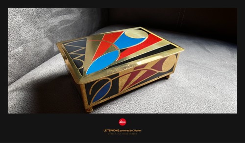 Art deco dose - deco, messing