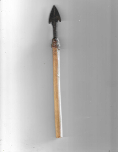 Pfeilspitze mit stab - mit,